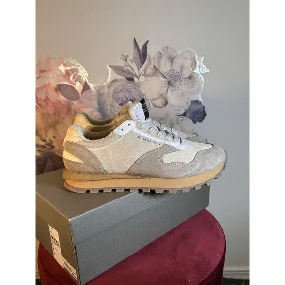 ALLSAINTS Rimini Low Top in Chalk White sneakers athletic running shoes suede